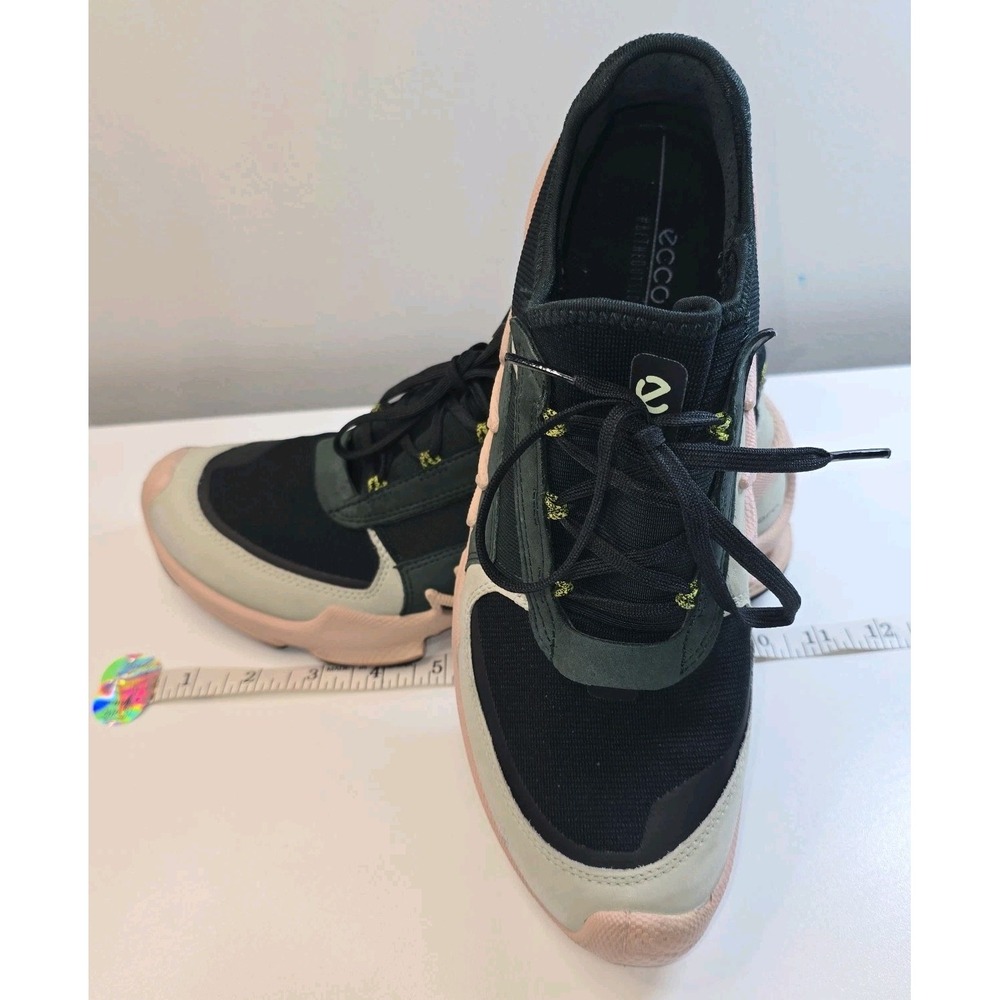 ECCO BIOM Natural‎ Motion Womens Sneakers Black Pink Grey Size 40 Narrow Toe